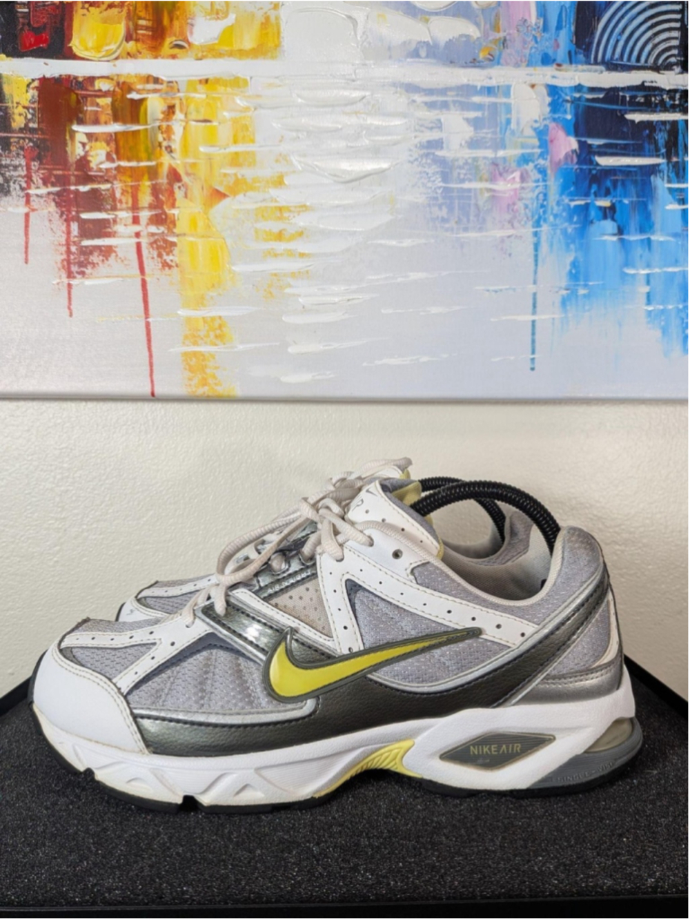 Nike Air Insight Shoes Womens Size 10 Gray Yellow Running Sneakers 312877-071